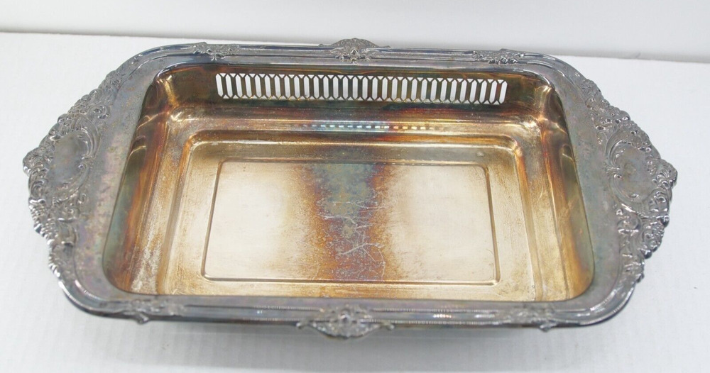 Newport Gorham Silver Dish Tray Plate Vintage YB742